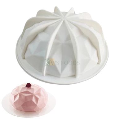 Geometrical 3D Diamond Shaped, Entremet Silicon Mould Cake Molds, Baking, Mousse Cake, French Cake, Dessert, Candle DIY Food Handicraft Tool