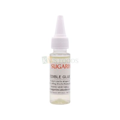 30 ML Sugarin Edible Glue, Used for attaching Decorations to Cakes, Fondant components to Fondant Figurines or Fondant Cake, Ideal for Sugar Flowers and other Sugar Crafts and assembling Sugar Models
