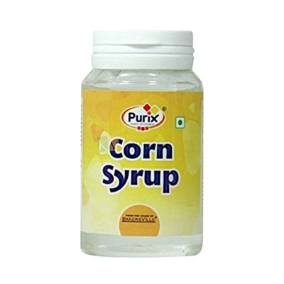 1 PC Transparent Purix Corn Syrup Gel form, (200 Gram), Liquid Glucose, Liquid Sugar, Use Corn Syrup to make Pies, Candies, Jams, Jellies, Fountain Syrup, Glazes and Marinades, Used in Kitchen Recipes