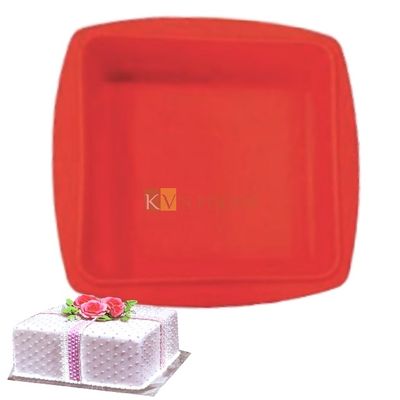 8 Inches Square Shape for 1 Kg, 1000gm Cake Silicone  Baking Mould Pan, Mousse, Dessert, Bakeware, Jelly Pudding Cake, Non-Stick DIY Tools