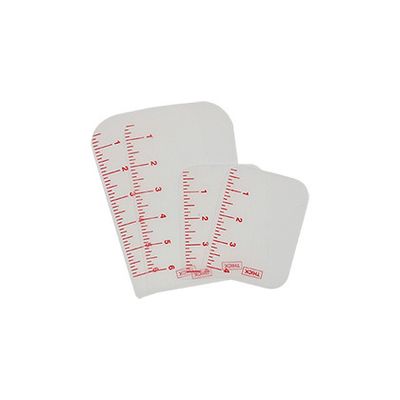 4 Pcs Flexible Cake scraper Smoother For Icing with printed scale