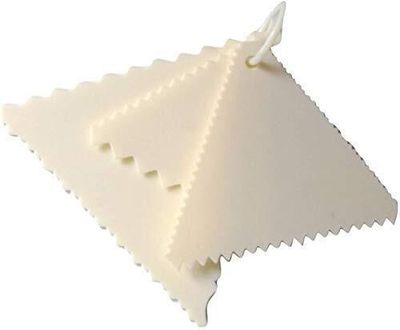 3pcs/Set Plastic Triangle Sawtooth Comb Scraper Cake Cutter, Smoother Icing Cake Decorating Pastry Baking Tool DIY Birthday Wedding Cake Decorations