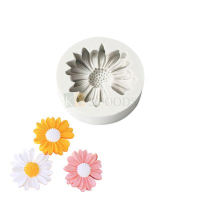 1 PC Daisy Flower Silicone Candle Mold Chrysanthemum 3D Flowers Mould, Fondant Cake Decorating, Chocolates, Sugarcraft, Candy, Polymer Clay, Soap Crafting, Resin Art and Craft, Cake Decorating Tools