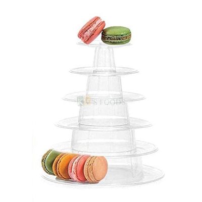 6-layer/6 Tiers Macaron Display Stand Cake stand Macaron Tower Wedding Display Stand, Round Dessert Display Rack Christmas Birthday Party Decor, Baby Shower, Wedding cake or Bridal shower Decorations