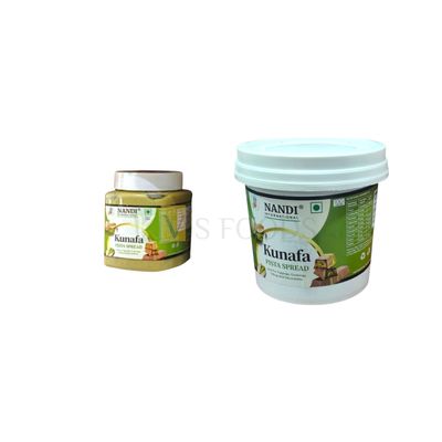200 Gram/1Kg Nandi International Kunafa Pista Spread, perfect for enhancing your Kunafa Chocolates, Great for Toppings, Fillings Coverings, Desserts  and Cake Decorations, Bakery Items