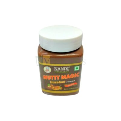 200 Gram Nandi International Nutty Magic Hazelnut Premium Spread for Toast, Breads, Cake, Smoothies, Kunafa Chocolates, Toppings, Fillings Coverings, Desserts  and Cake Decorations, Pralines, Truffles