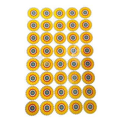 Diwali Cracker Chocolate Pre-cut Jamin Chakkar 40 Stickers In 1 Sheet