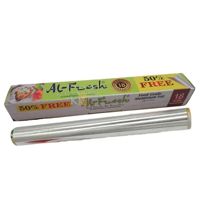 1 PC Width 11.4 Inch, Thickness 10.5 Microns Small Aluminium Foil Food Grade Eco Friendly Packing Wrapping, Storing and Serving Foil Roll, Shrinkwrap Perfect for Cooking Kitchen Baking Serving Foods