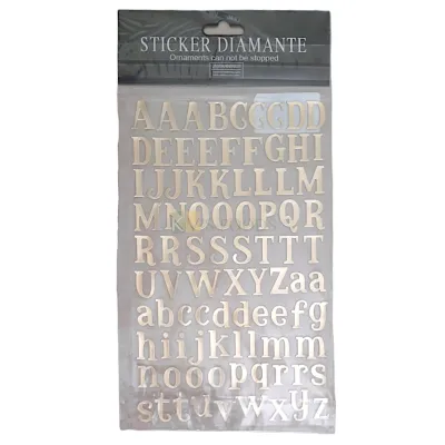 1PC Golden Shiny Self Adhesive Alphabets Letter Stickers Cake Base Stickers Lower Upper Case Sticker DIY Metallic Alphabet Aa-Zz Sheet Big Small Case Sensitive Letters for Birthday Cake Decorations