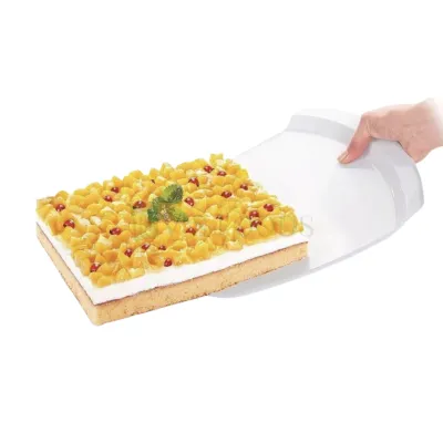 12X9 inch White Plastic Cake Transfer Tray Cake Lifter, Mover Plate, Layer Transfer Shovel/Bread Baking &amp; Lifting Tools, Kitchen and Home Accessories