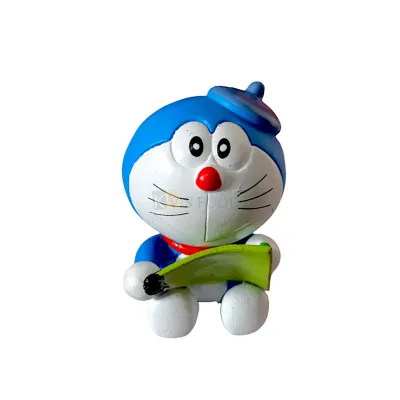 1PC Blue Sitting Doraemon Action Figure Cartoon Anime Cake Topper Kawaii Doll Kids Room Decor Figurine, Kids Boys Happy Birthday Theme Cartoon Characters DIY Cake Decorations