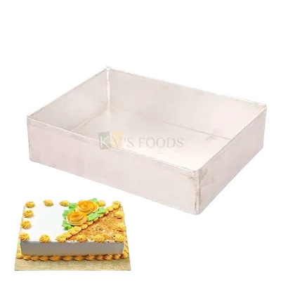 1PC Size 12 x 10 x 2 Inch Capacity ~3 Kg Aluminium Baking Pan Silver Rectangle Big Loaf Bread Mould Bakeware Mousse Pudding Cheese Fruit Chocolate Cakes Containers Mold Tins Tray for Ovens