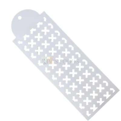 1PC Cross Multiplication Sign Geometrical Designs Cake Decorating Stencil Pattern Template Engagement, Wedding Cake Decoration, Anniversary Cakes, Side/Top Cake Designing Mesh Tool DIY Lace Border