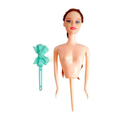 1PC Kawaii Japanese Mini Baby Doll With Hairclip Pick Insert Cake Topper for Half Kg, 1Kg Cakes CupCakes, Doll Cake Topper, Cake Insert, Barbie Princess Cake Theme Decoration and Accessories