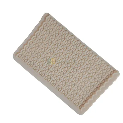 1 PC White Silicone Texture Sequence Fondant Moulds Side Edge cake Decorations Molds, Wedding Anniversary Cakes, Baby Shower Happy Birthday Theme, Flexible Lace Moulds, DIY Cake Decorations