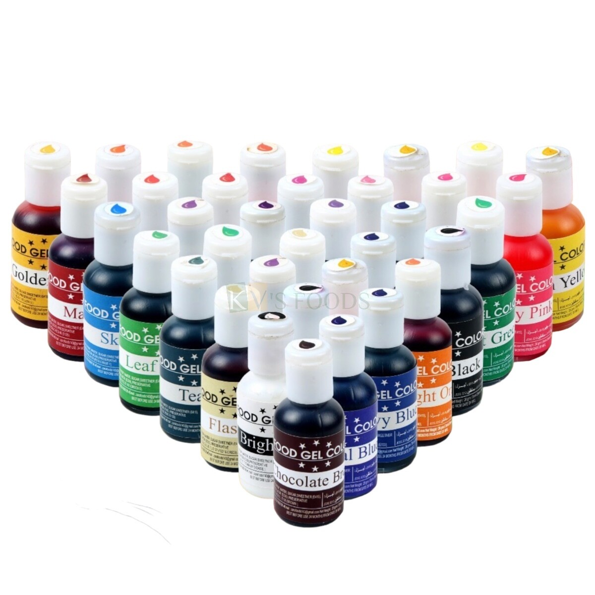 Zara Foods Gel Food Color (20 ml) | Food Colour for Cake Decor | Food Colours | Baking | Decorating | Icing | Cooking | Slime Making