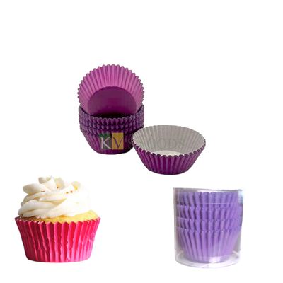100 PCS Top Diameter 1.8 Inch Paper Small Cupcake Liner Eco-friendly Circle, Random Design Colour, Non stick Mould, Bake and Serve Disposable Gift Tray Bakeable Bakeware Muffins Brownie Cases