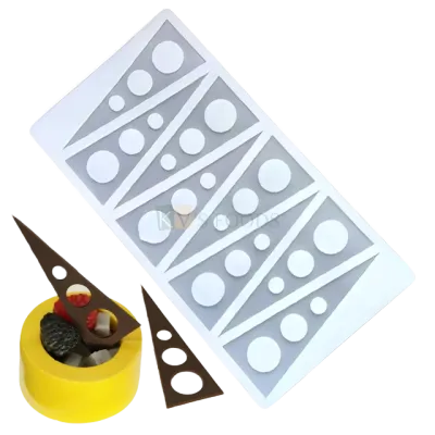 8 Cavity Silicon Triangle with 3 Hole, Sugar-craft, Cake Dessert Insert, Chocolate, Ice Cream Garnishing Cake Decoration, Candy, Fondant, DIY Silicon Mould 8 Cavity Silicon Triangle with 3 Hole, Sugar-craft, Cake Dessert Insert, Chocolate, Ice Cream Garnishing Cake Decoration, Candy, Fondant, DIY Silicon Mould