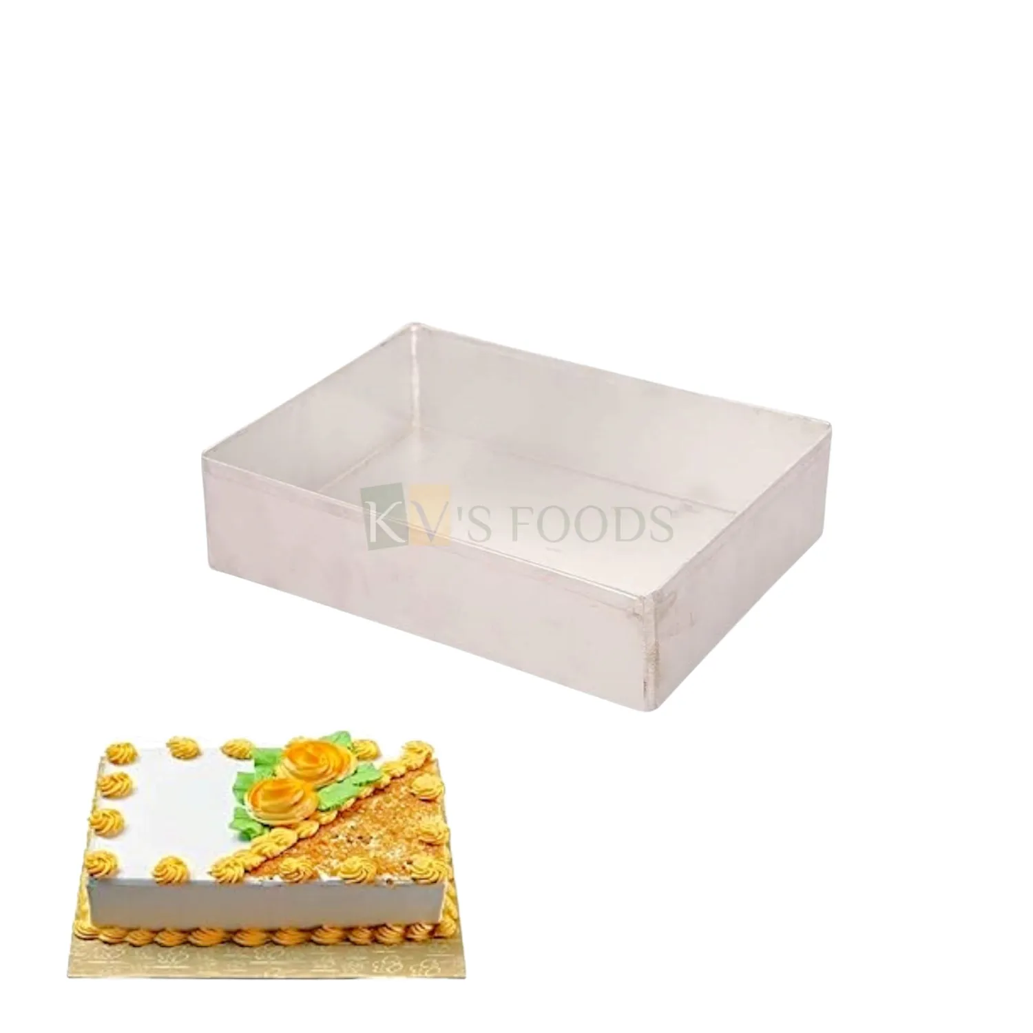 1PC Size 7 x 5 x 2 Inch Capacity ~800 Grams Aluminium Baking Pan Silver Rectangle Small Loaf Bread Mould Bakeware Mousse Pudding Cheese Fruit Chocolate Cakes Containers Mold Tins Tray for Ovens