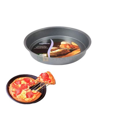 1 PC Black Colour, Base Diameter 5.5 Inch Small Non-stick Pizza Plate Pan, For Oven Baking, Deep Dish Pie Tray Bakeware Round Mould for Cookie Bread Pancake Sheet, Home Kitchen Cooking Pattern Tools