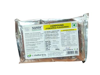 Nandi Pineapple Flavoured Chocolate Compound 500gm Nandi Pineapple Flavoured Chocolate Compound 500gm