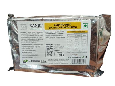 Nandi Mango Flavored Chocolate Compound 500gm Nandi Mango Flavored Chocolate Compound 500gm