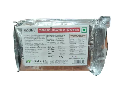 Nandi Strawberry Flavored Chocolate Compound 500gm Nandi Strawberry Flavored Chocolate Compound 500gm