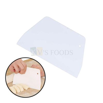 1 PC Hard Plastic Big Scraper Cutter Cake Tools, Plane Cake Scraper, Shaping, Smoothing Cakes, Dough Cutter, Cake Edge Smoothing Tool Kitchen Accessories DIY Birthday Wedding Cake Decorations