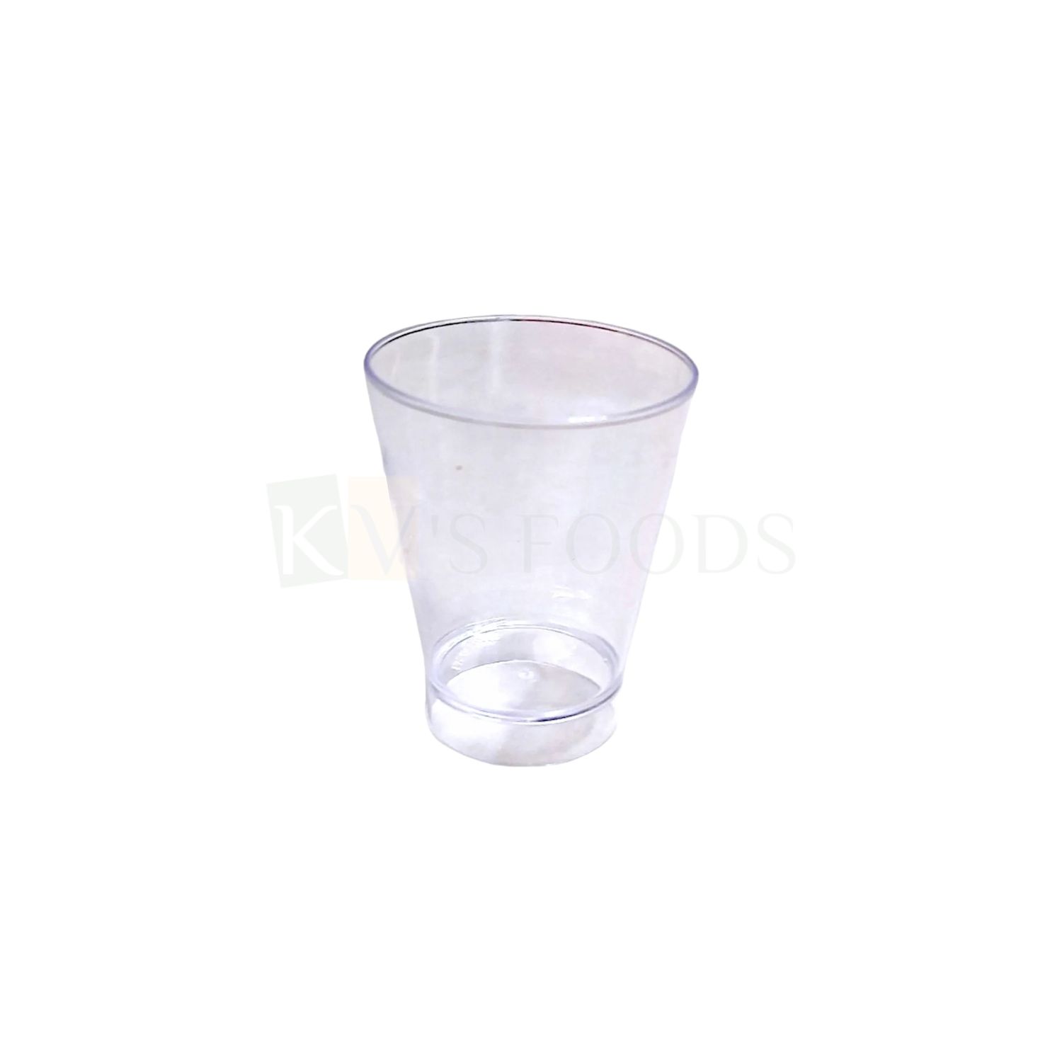 10 PCS  Size 2 x 2 Inch Height 2.6 Inch, Capacity ~ 50 ML Acrylic Mini Shot Glass, Multi-Purpose Clear Transparent Round Reusable Birthday Christmas Party Glass for Mousse Pudding