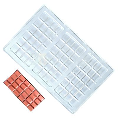 1 PC Size 10.8 x 6.8 Inches, Thickness 0.9 Inch Rectangle 3 Cavity (4-Lines) Polycarbonate Chocolate Bar Mould, Cadbury Candy Gummy Jelly, Ice-cubes Making Mold Birthday, Gifting DIY Cake Decorations