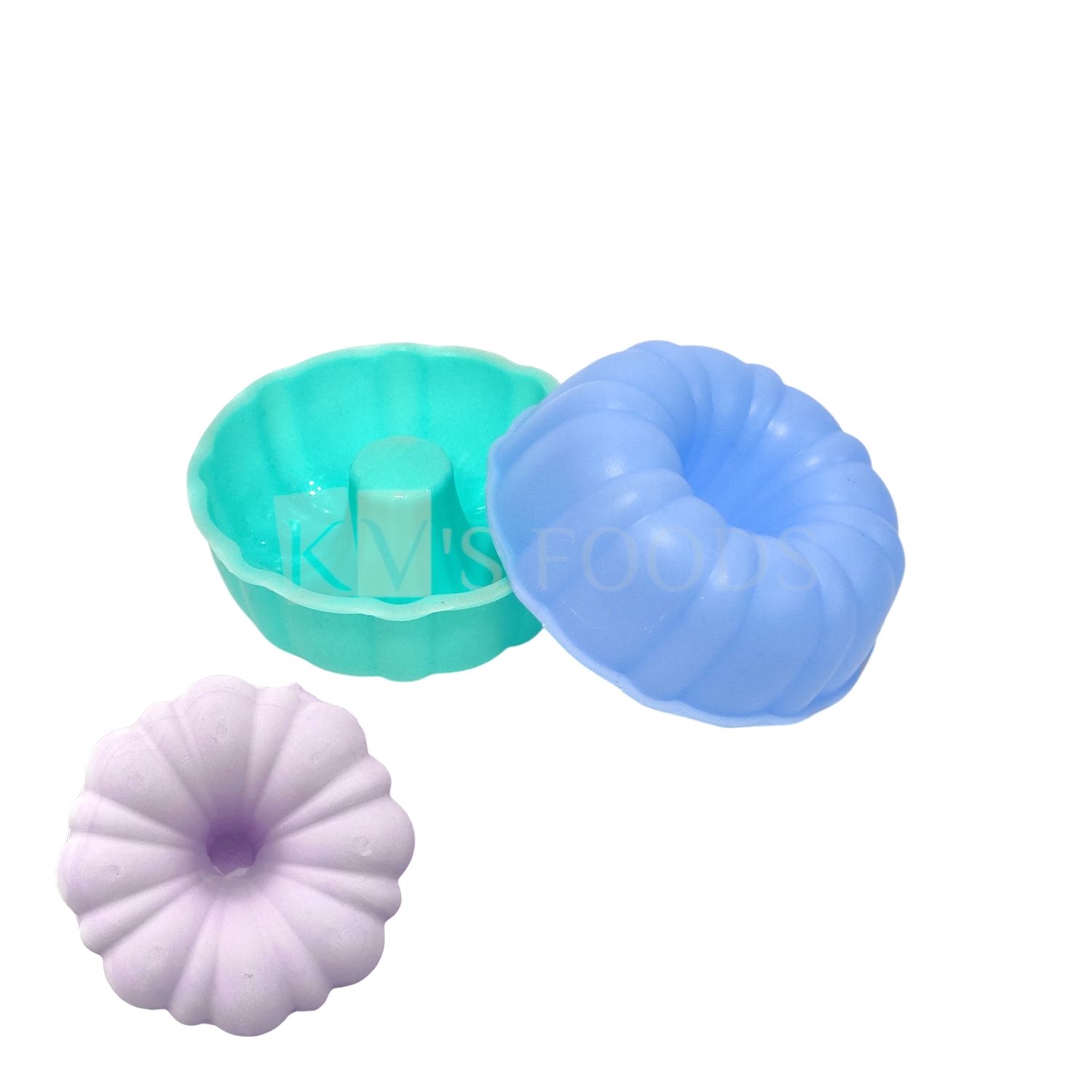 1 PC Small Round Fluted Design Pumpkin Donut Shape Silicone Mould Jelly Bundt Cake, Chocolate, Birthday Doughnut Mousse, Dessert, Ring Mould, Bakeware, Baking Mold, Muffin, Handmade Soap, Puddings