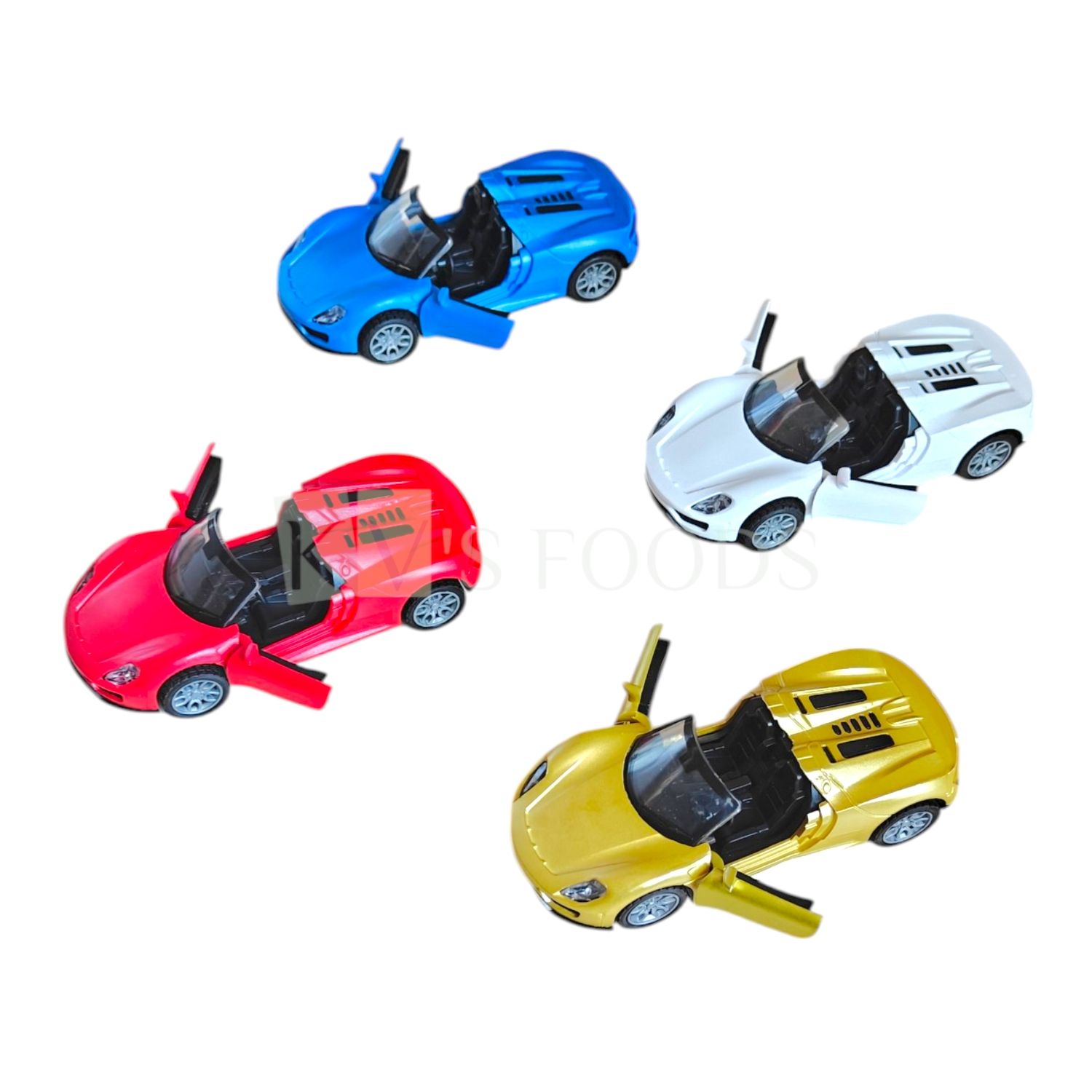 1PC Red/Blue/Golden/White Porsche Car, Pull Back Go Car Cake Topper, Kids Boys Birthday Theme, Push GO Car Toy Racing, Ferrari Car Miniature Figurine, Friction Cars Gift Children Play Toys Decorations