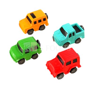 4 PCS Small Red, Green, Orange, Sky Blue Sports Cars Racing Vehicles Boys Car Theme Birthday Push GO Car Toys, Miniature Figurine, Play Toys, Return Gifts,  DIY Cake Decoration
