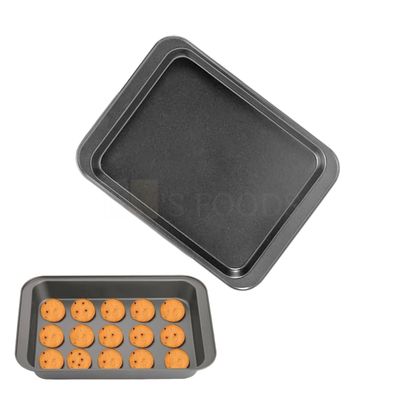 1 PC Rectangle Size 12.4x8.6x2 Inch Deep Non-Stick Baking Tray, Biscuits, Cookies, Veggies, Meat, Dish Pizza Pan, Bake Dish, Muffin Bakeware Baking Accessories for Oven, Kitchen Baking Tools