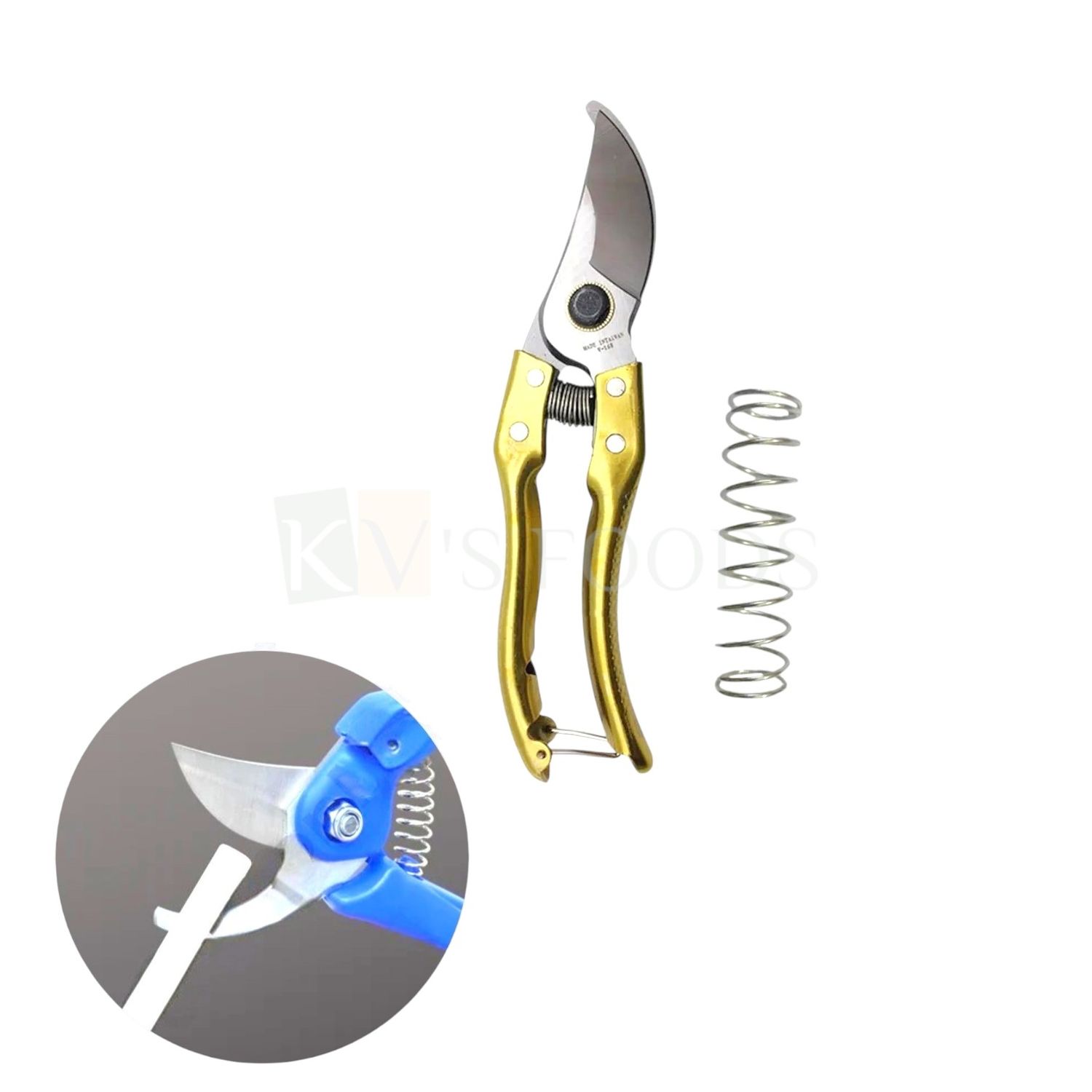 1 PC Alloy Steel Golden Sharp Blades Dowel Cutter, Tube Cutter, Gardening Scissor, Cutting Stems Branches, Cake Accessories, Proffessional Tools, Ergonomic Handle &amp; Safety Lock