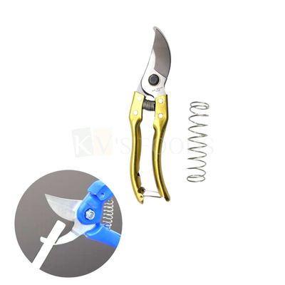 1 PC Alloy Steel Golden Sharp Blades Dowel Cutter, Tube Cutter, Gardening Scissor, Cutting Stems Branches, Cake Accessories, Proffessional Tools, Ergonomic Handle &amp; Safety Lock
