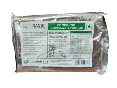 Nandi Pan Masala Flavoured Chocolate Compound 500gm