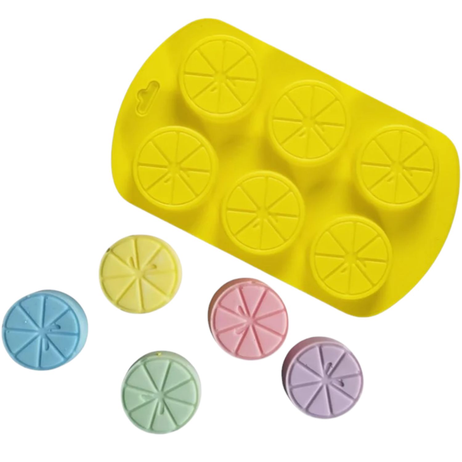 6 Cavity Lemon Shape Muffin Cupcake Mould Chocolate, Mousse, Dessert, Bakeware, Mini Dessert, Cornbread, Muffin, Handmade Soap Candle Jelly Bakeware