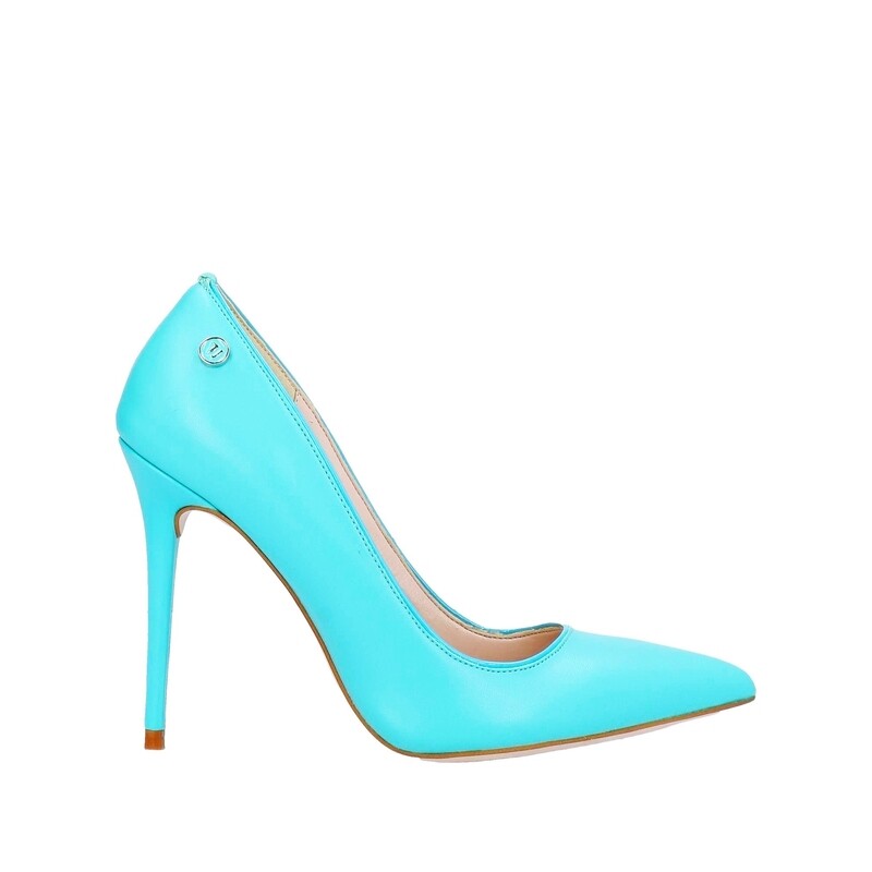 Turquoise high heel pump faux leather - Trussardi Jeans