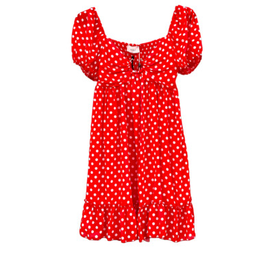 Robe été femme rouge à pois - Vicolo 