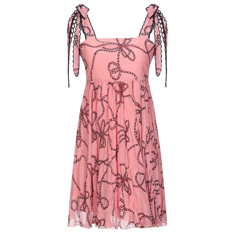 Women&#39;s Fluid Pink Printed Dress