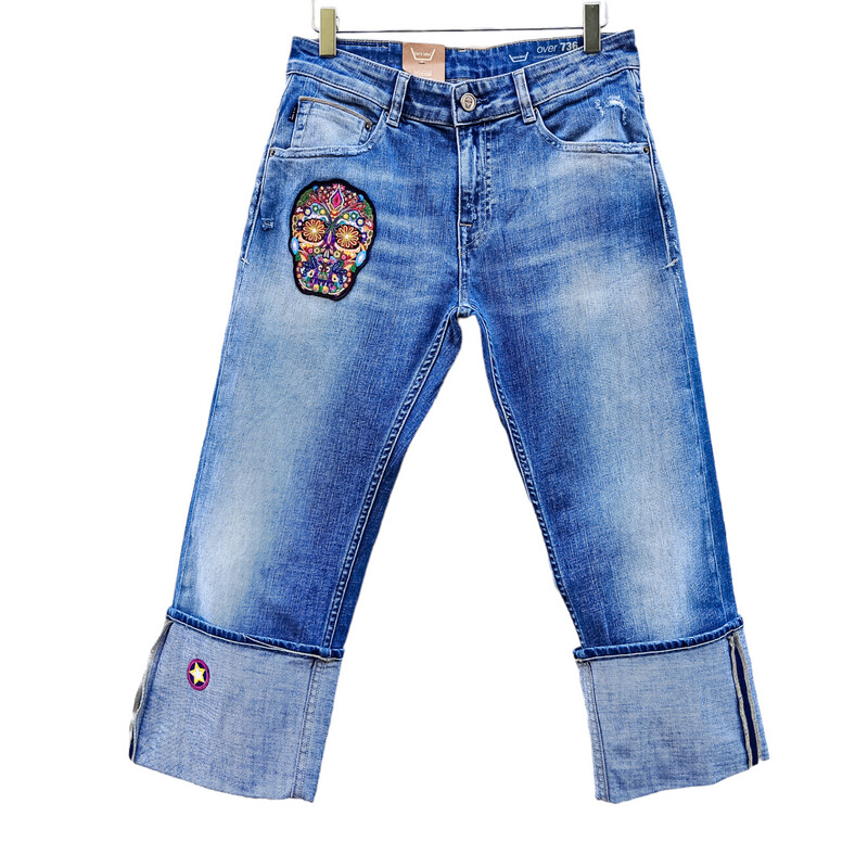 Women&#39;s Cropped Straight-Leg Jeans – Size UK 8–10 / US 4–6
