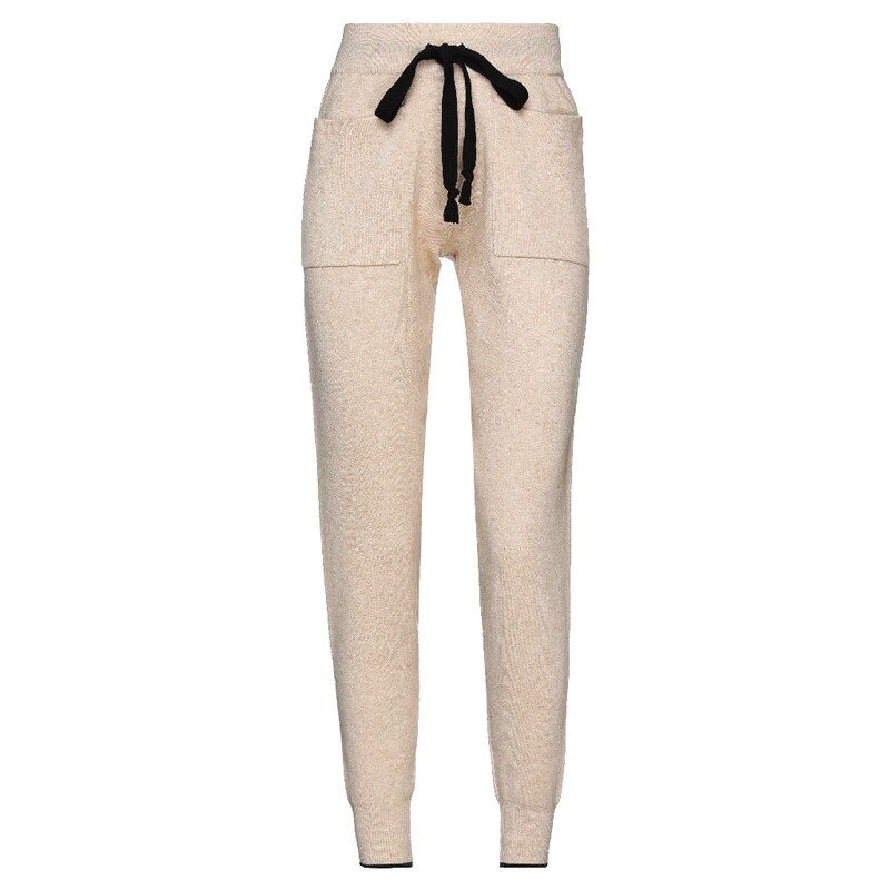 Pantalon jogging femme laine beige chiné - style habillé - No Secrets 