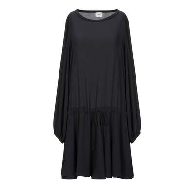 Robe noire fluide à manches longues