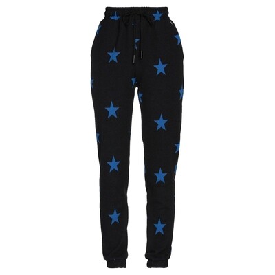 Jogging polaire imprimé étoiles - taille M Jogging hiver femme en polaire noir, étoiles bleues, taille haute, cordon ajustable, poches pratiques