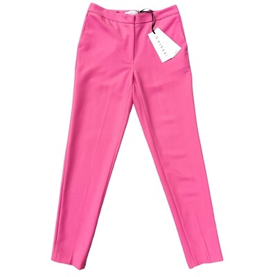 Pantalon Tailleur Femme Rose - Taille Haute, Cigarette