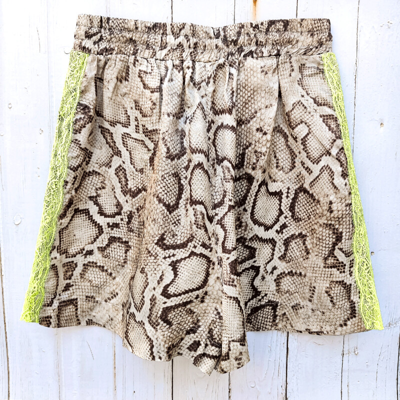 Short satin femme imprimé python Pinko