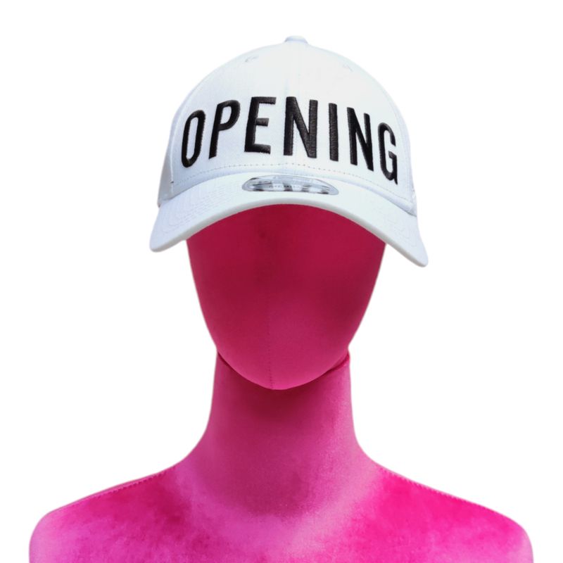 Women&#39;s White Cap with Embroidered Brand Name - Opening Ceremony and New Era