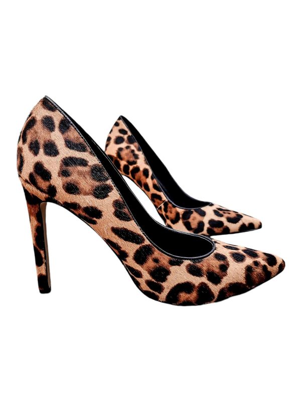 Leopard Leather High Heels - Nine West