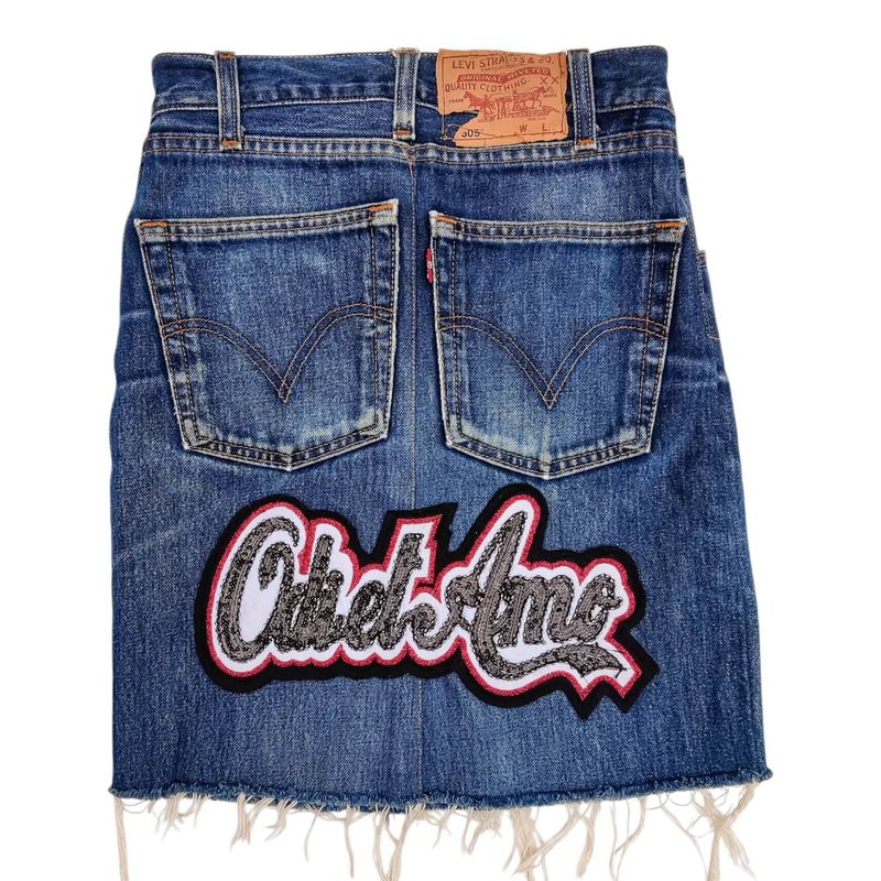 Levi&#39;s Straight Denim Skirt with Sequins - Women